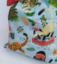 Christmas Gift Bags - Grumpy Cats reusable fabric mini sack - Image 6