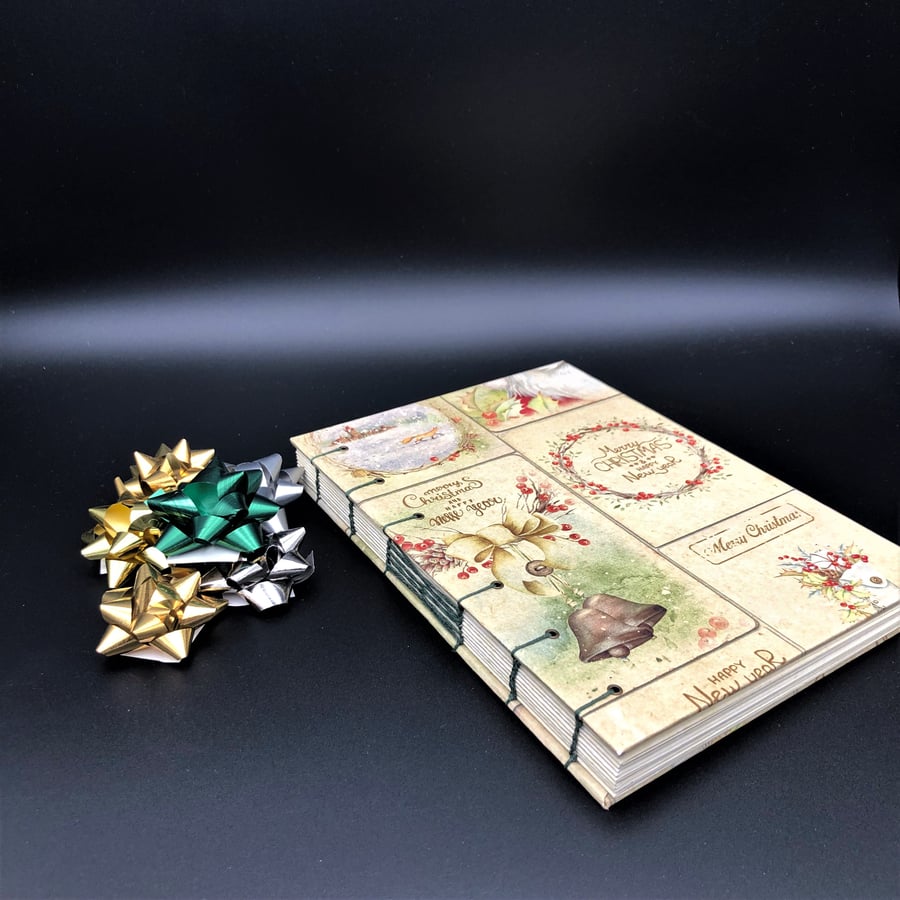 Victorian Christmas - Hand Bound A5 Notebook
