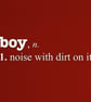 Definition of Boy Fridge Magnet - Image 1