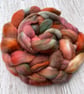 Merino Hand Dyed Spinning Fibre Autumn Dawn 100g - Image 2