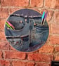Handmade Denim Pocket Wall Hanging - Large