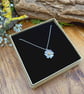 Handmade Gold & Silver Daisy Necklace (silver chain) - Image 9