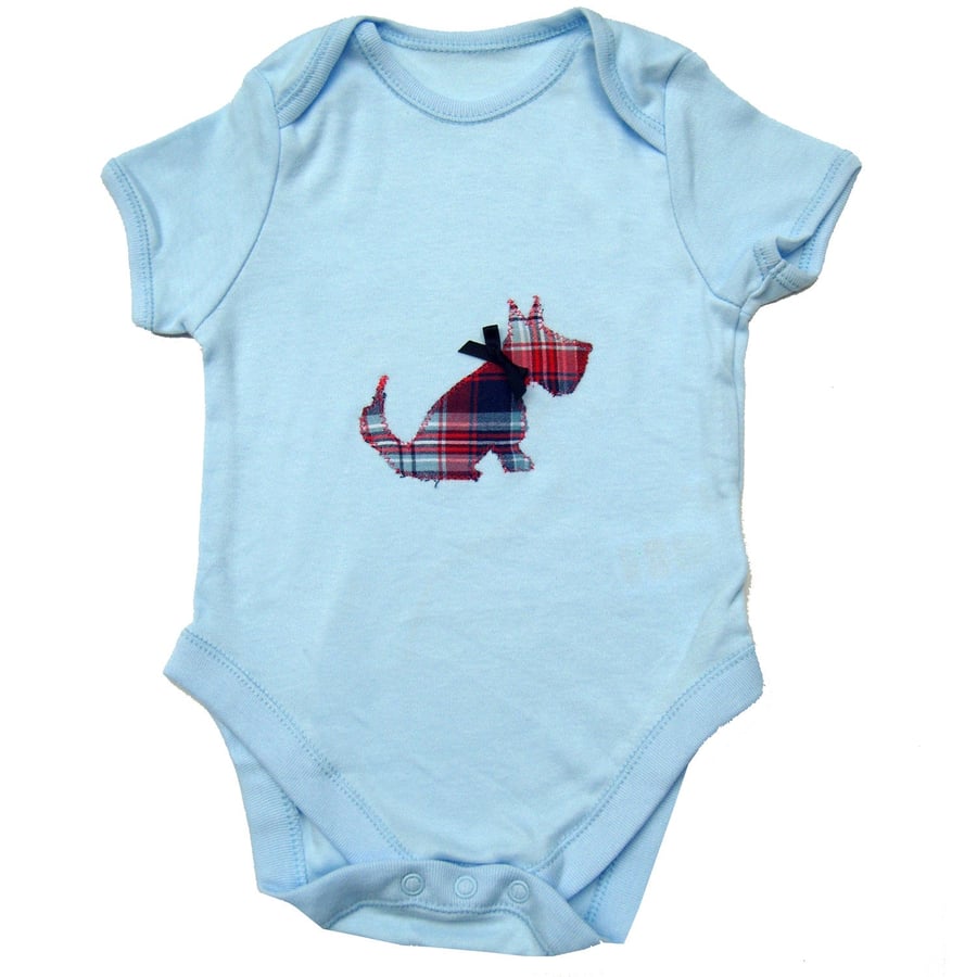 Scottie Dog Baby Babygrow, Bodysuit