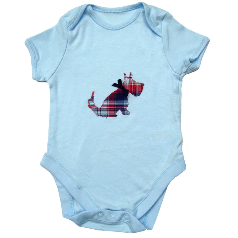 Scottie Dog Baby Babygrow, Bodysuit
