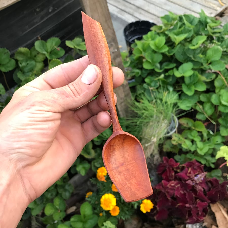 Hand Carved Plum Spoon