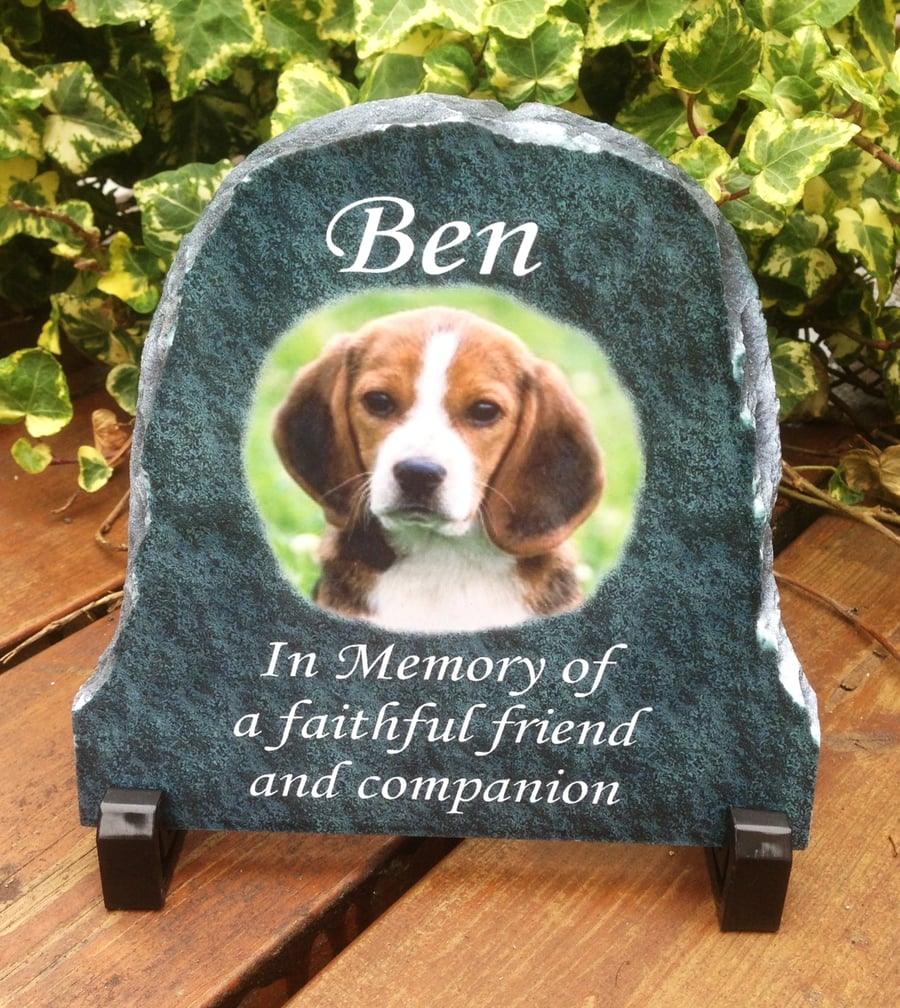Personnalised Memorial Slate for your Beloved Pet