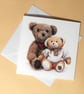 Greetings card - blank - Teddy Bears No.1 - Image 1