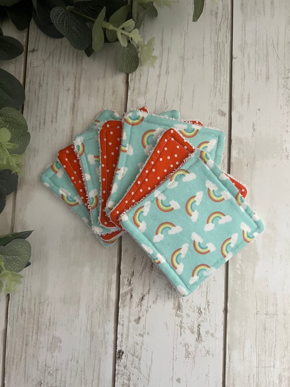 Reusable Face Wipes, Eco Friendly Facial Pads, Sustainable Gift, Pack of 7