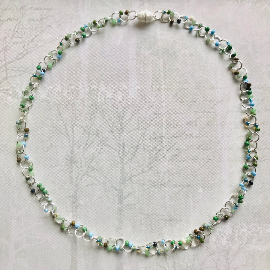 Bead & Link Necklace