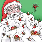Santa's Beard - Single Card
