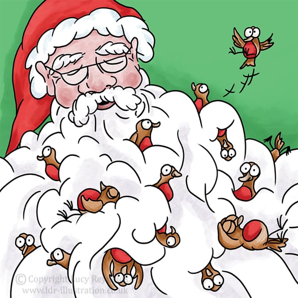 Santa's Beard - Single Card