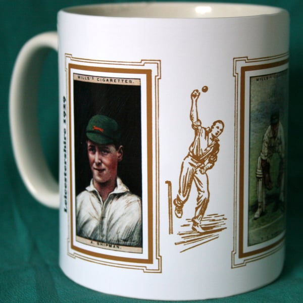 Cricket mug Leicestershire 1929 cricket counties A Shipman T E Shipwell & E W Da