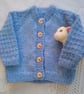 Baby and Child's Cardigan with Butterfly Pattern on the Back, Child's Cardigan - Image 2