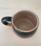 Ocean blue hand built ceramic mug  - Image 5