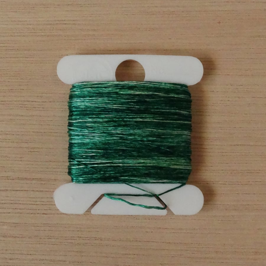 Tonal Green - 50m , Hand Dyed Embroidery Silk, Dyed To Order