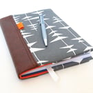 Padded Notebook & Cover - Charcoal Grey
