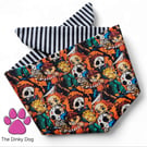 Horror dog bandana, horror film, Halloween bandana