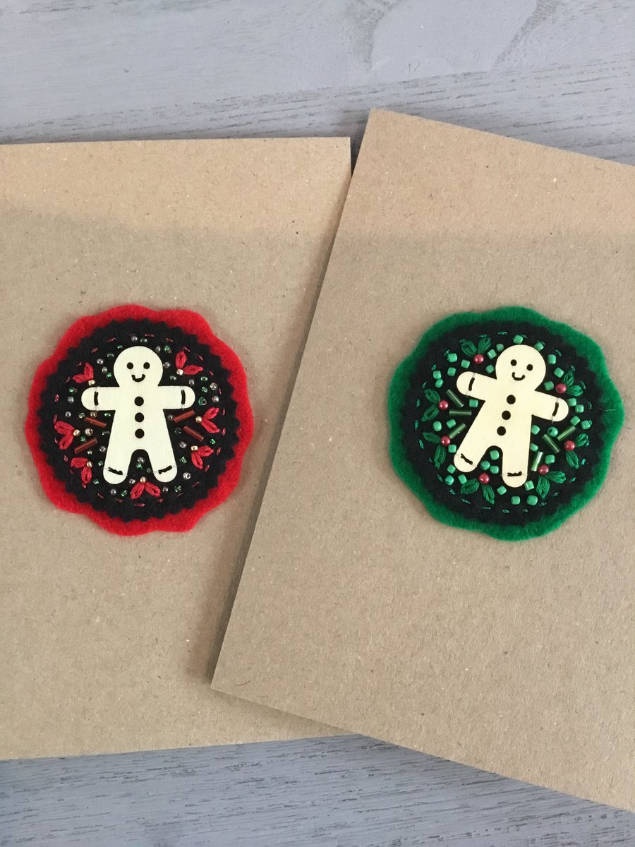 Two Cards - Festive Gingerbread 