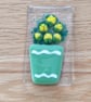 Pot of Flowers Fridge Magnet - Yellow - Image 3