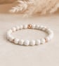 Riverstone Jasper Beaded Bracelet - Elegant Handmade Gift