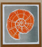 Orange Ammonite Card - Image 1