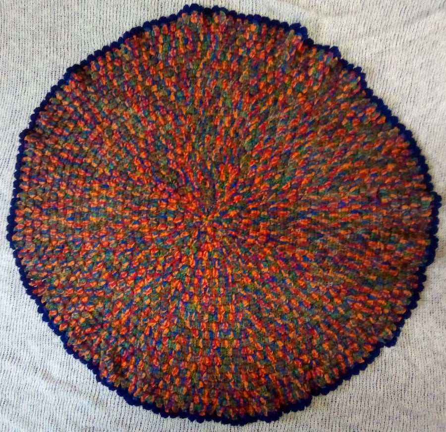 Circular blanket, bright colours