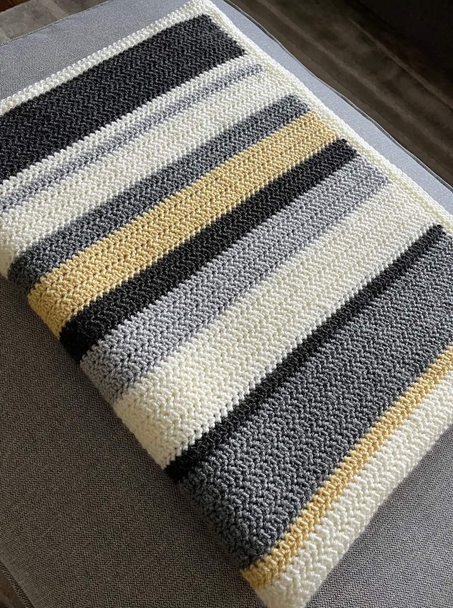 Multi stripe blanket