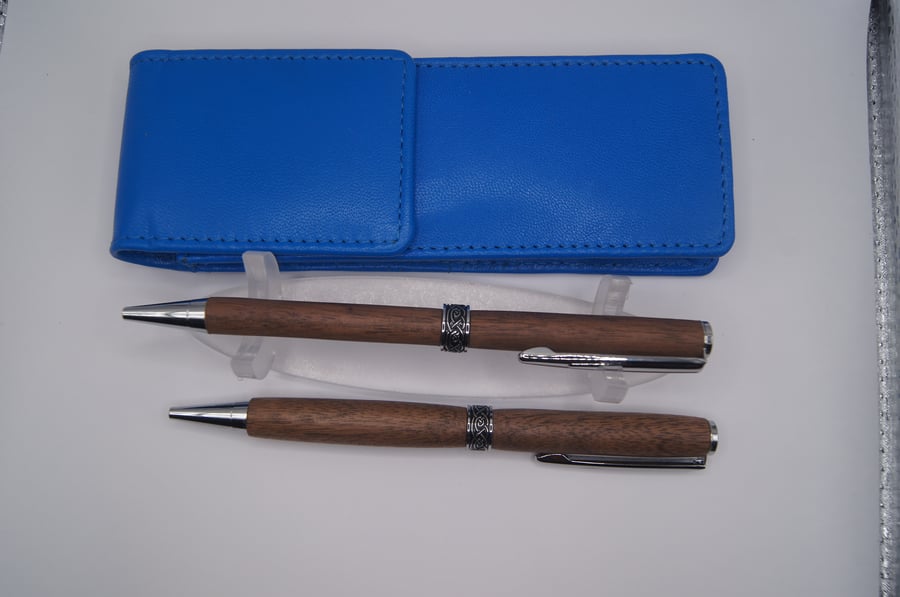 Hand turned rollerball and fountain pens