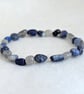 Third eye chakra stretch bracelet with labradorite, sodalite and lapis lazuli  - Image 5