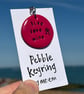  Live, Love, Wine Pebble Keyring  - Image 1