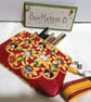 RED BAG IN ROBERT KAUFMAN CATBERRY FABRIC  - Image 3
