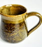Mug Brown Glazed  - Hand Thrown Stoneware Ceramic Mug 