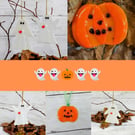 Hugely Discounted Halloween Ghosts and Pumpkin Hanging Decorations Set