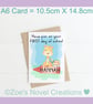 First day at school A6 Greetings Card, personalised - Image 5