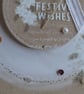 Christmas Card - Wreath With Cream Poinsettias- Festive Wishes - Image 8