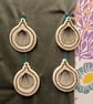 Hanging decorations - set of 3 queen scallop shells - Image 1