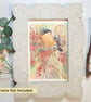 Bullfinch small original drawing, letterbox art gift