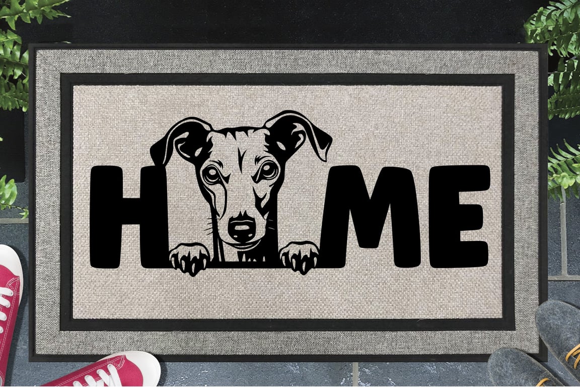 Italian Greyhound Home Door Mat No.4 - All Weather Welcome Mat - 45x70cm 