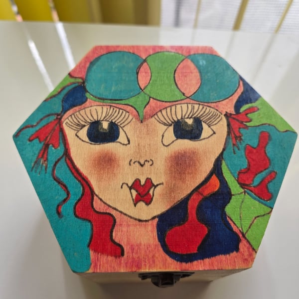 Fairy Wooden Jewellery Box