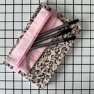 Book Buddy Pen Case. Zip Up Pencil Case with Elastic Loop