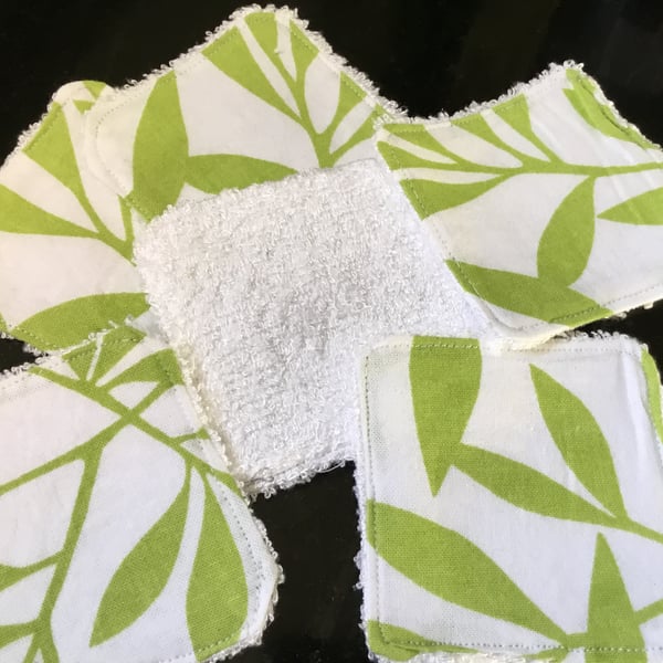 reusable make up remover pads. Hand made make up remover pads. Pack of 6