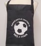 Newcastle no.1 fan - option to personalise. Medium adult apron with pocket .Made - Image 1