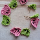 Handmade Crochet Ghost Garland 