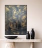 Metallic Gold & Black — Textured Abstract Acrylic Art - Image 3