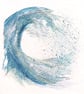 Spindrift & Spume I  coastal wave mixed media art small scale picture series