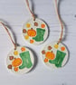 Pumpkin and wellies hanging decoration, one supplied - Image 1