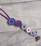 Set of 3 Frosty Button Dangle Christmas Tree Decorations, Christmas Decorations - Image 6