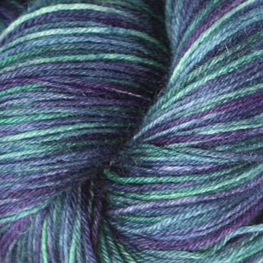 Dark Alley - Superwash Bluefaced Leicester sock yarn