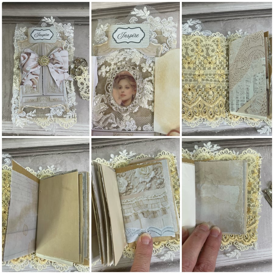 DTP - Mini Shabby Lace Journal Armoire by Carolee Crafts DTP 0018