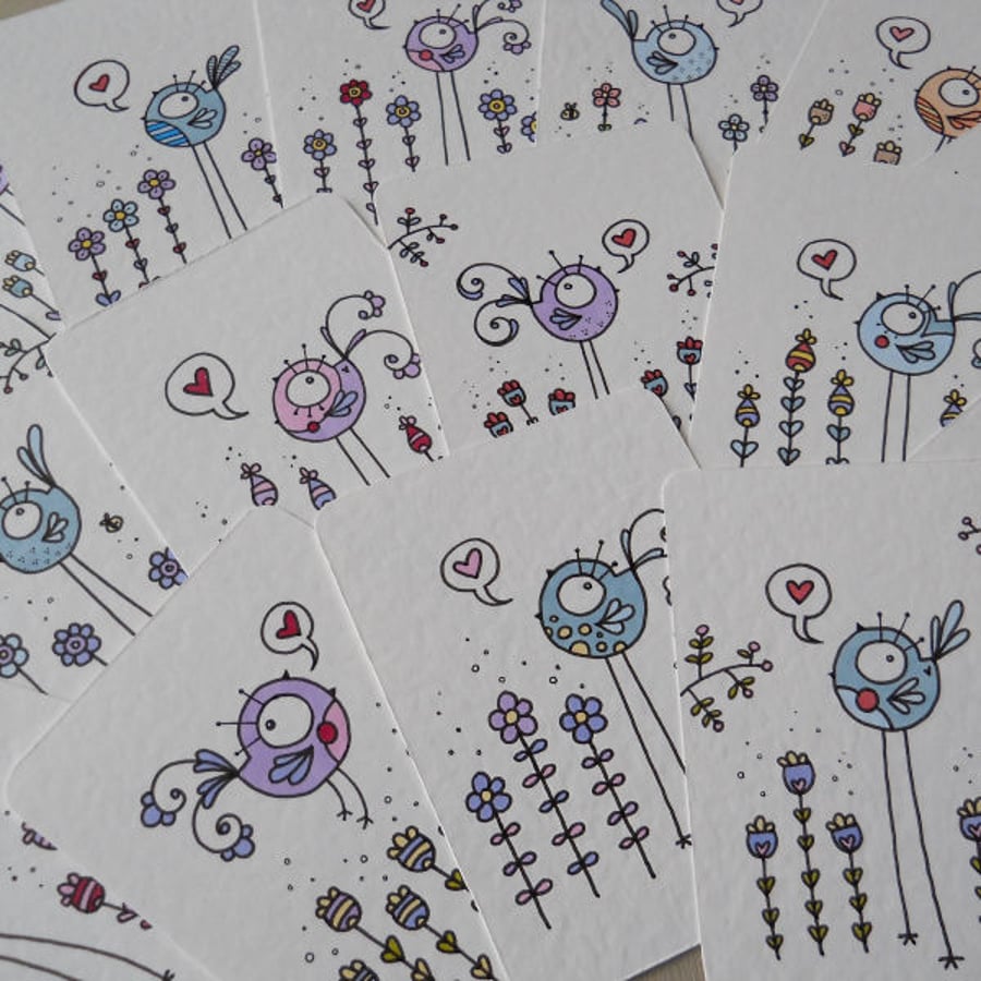 little lovebirds lucky dip aceo (for charity)